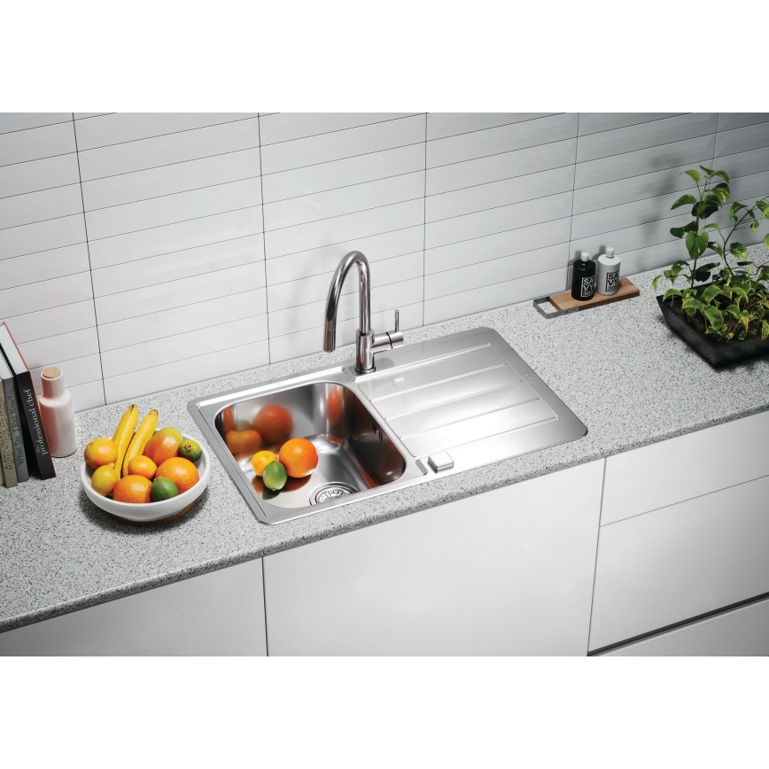 ALVEUS 1136608 - Kuhinjsko korito LINE 79×50 cm, nerjaveče jeklo (satinirano), brez ekscentra