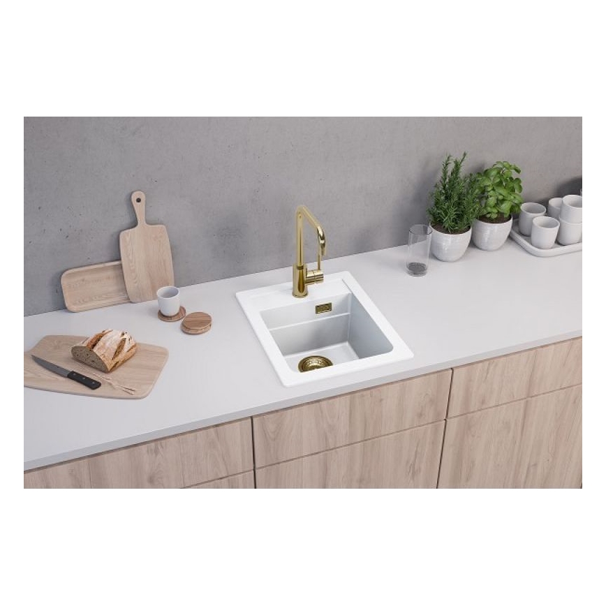 ALVEUS 1139079 - Kuhinjsko korito ATROX 50x40 cm granit/bela