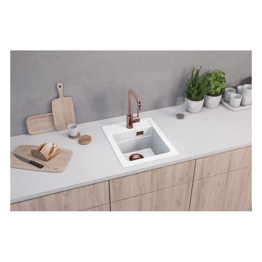 ALVEUS 1139079 - Kuhinjsko korito ATROX 50x40 cm granit/bela