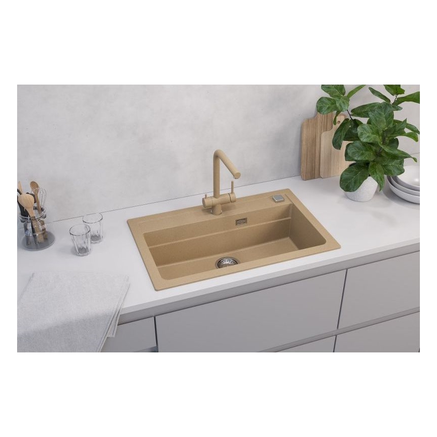 ALVEUS 1140445 - Kuhinjsko korito ATROX 79x50 cm granit/bež