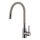 ALVEUS 1144429 - Pipa za umivalnik z gibljivo roko MINTAS 34 cm brušena jeklo/bež