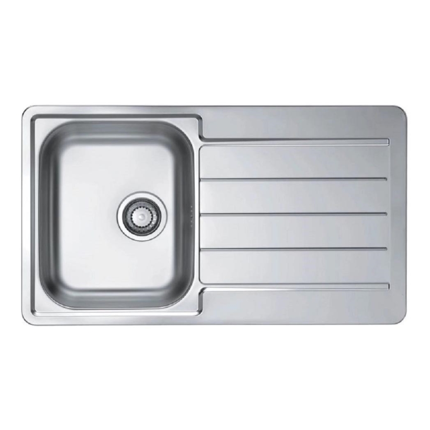 ALVEUS 1144640 - Kuhinjsko korito LINE 86x50 cm mat jeklo/satin, brez ekscentričnega