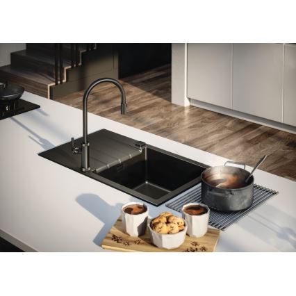 ALVEUS 1148159 - Kuhinjsko korito CADIT 79x50 cm granit/črna