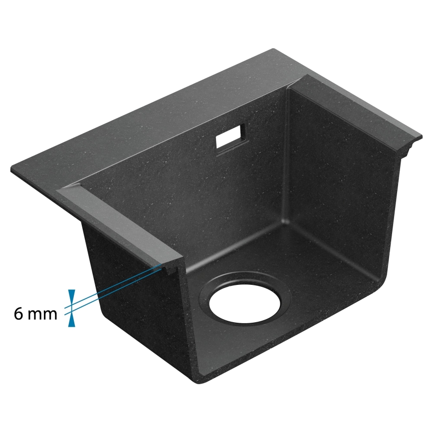 ALVEUS 1149303 - Kuhinjski pomivalnik PURE 79x51,5 cm granit/antracit