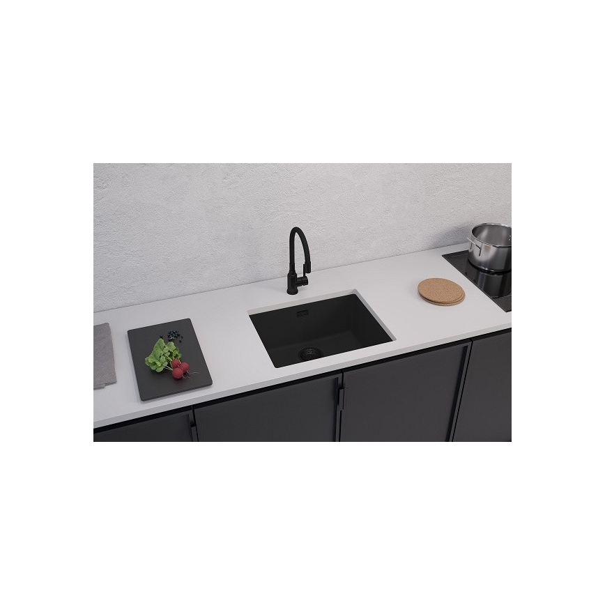 ALVEUS 1150057 - Kuhinjsko korito OMNI 55x45 cm granit/črna