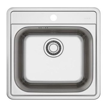 ALVEUS 1151258 - Kuhinjsko korito MORE 50x49 cm mat jeklo/saten
