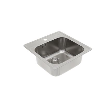 ALVEUS 1151258 - Kuhinjsko korito MORE 50x49 cm mat jeklo/saten