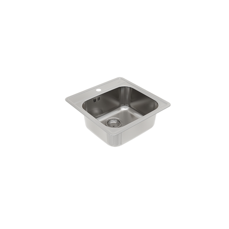 ALVEUS 1151258 - Kuhinjsko korito MORE 50x49 cm mat jeklo/saten