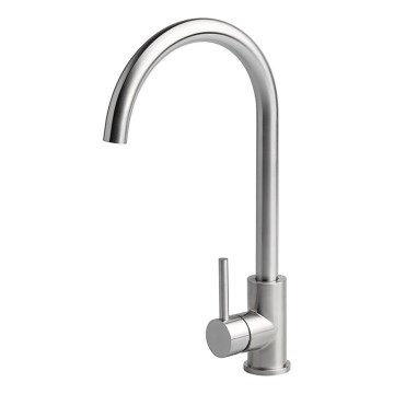 ALVEUS ES3508A - Pipa za umivalnik VIOLA 36,7 cm brušeno jeklo