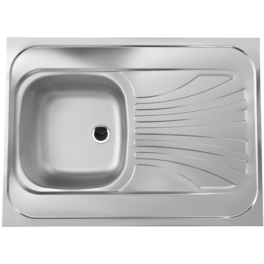 ALVEUS SETA24019 - Kuhinjski umivalnik CLASSIC 80x60 cm + baterija MINTAS 34 cm s fleksibilnim vratom čelik/črna