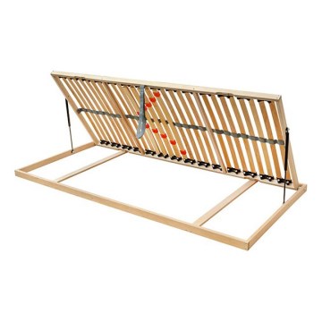 Ambiamo - Fleksibilno letveno posteljno dno s stranskim nagibom bata ODENSE 200x90 cm desno