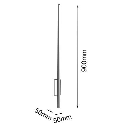 Amplex - LED Stenska svetilka LED/3,8W/230V zlata/črna