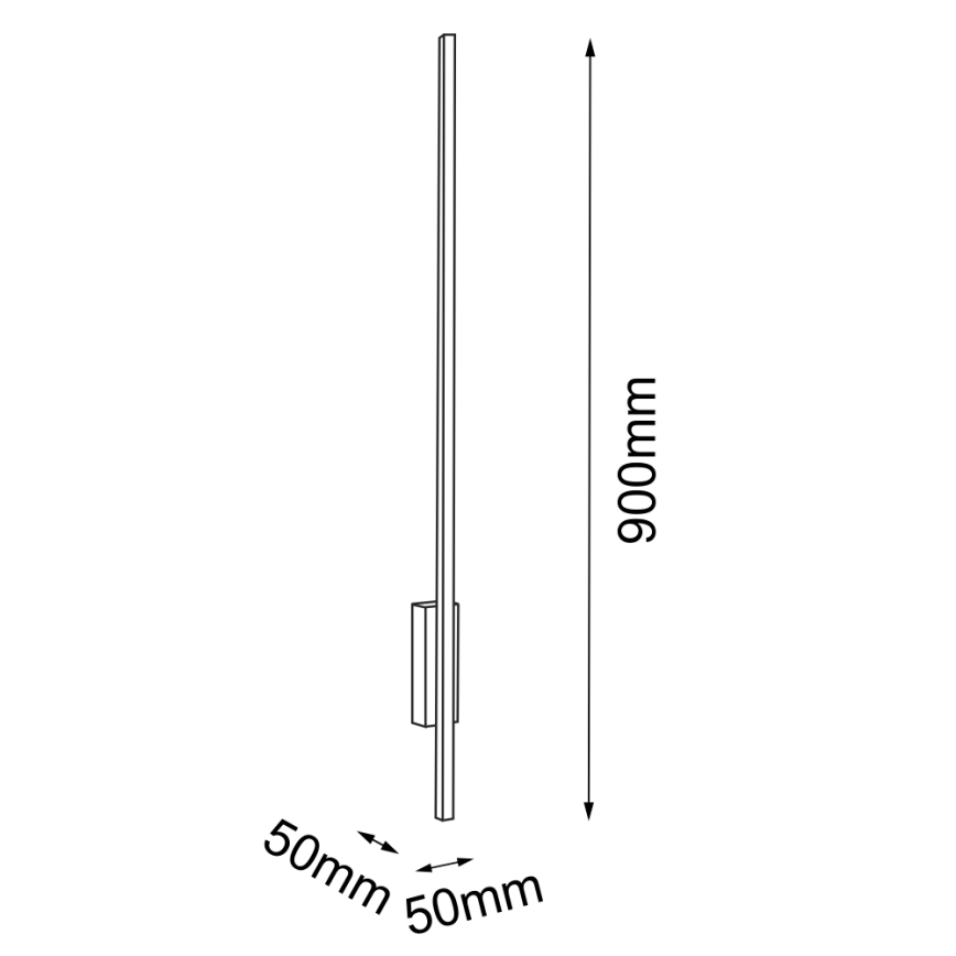 Amplex - LED Stenska svetilka LED/3,8W/230V zlata/črna