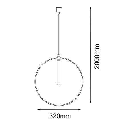 Amplex - Lestenec na vrvici 1xG9/10W/230V