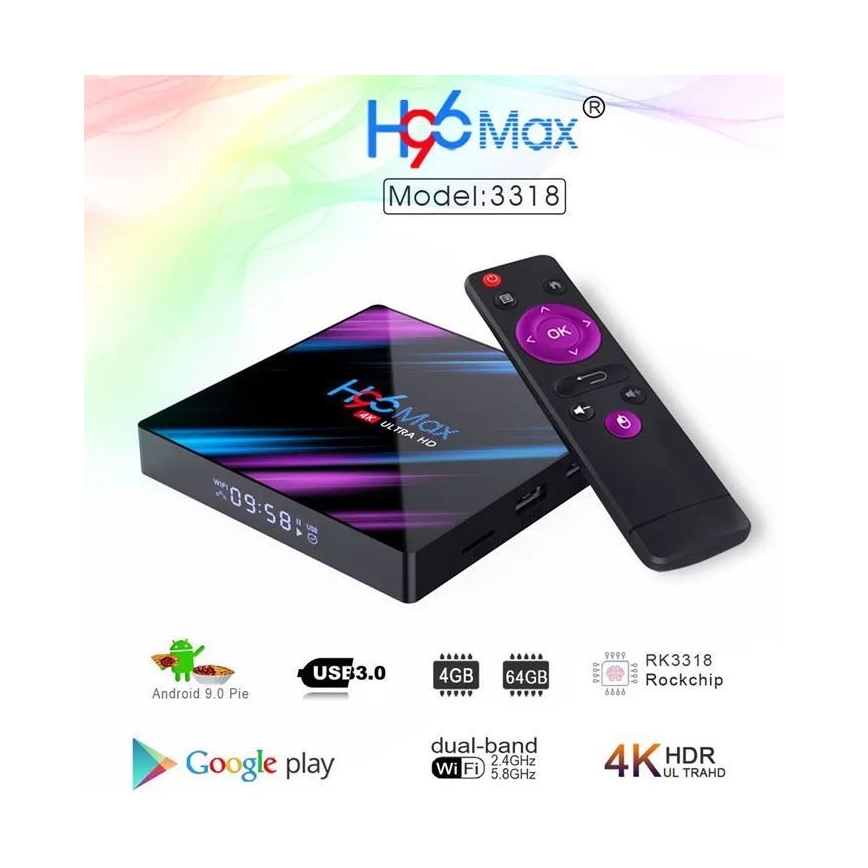Android TV box SMART 4GB RAM 4K Wi-Fi + Daljinski upravljalnik