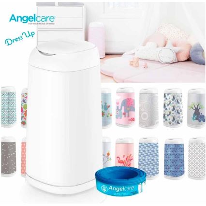 Angelcare - Koš za plenice DRESS UP + 1x polnilna kaseta