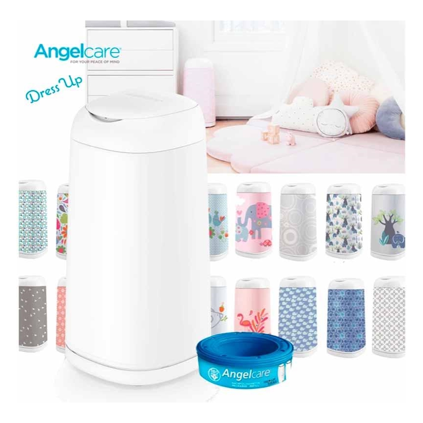 Angelcare - Koš za plenice DRESS UP + 1x polnilna kaseta