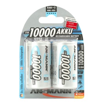 Ansmann 06549 Mono D - 2 kos polnilne baterije D NiMH/1,2V/1000mAh