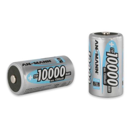 Ansmann 06549 Mono D - 2 kos polnilne baterije D NiMH/1,2V/1000mAh