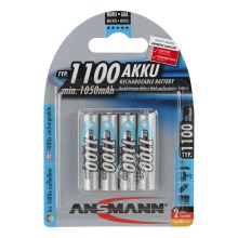 Ansmann 07521 Micro AAA - 4 kos polnilne baterije AAA NiMH1,2V/1050mAh