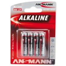 Ansmann 09630 LR03 AAA RED - 4 kos alkalna baterija 1,5V