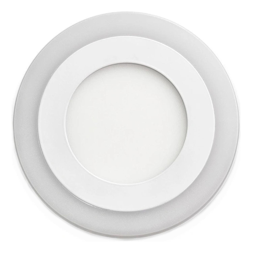 APLED - LED Kopalniška vgradna svetilka RONDO DUO LED/4W + LED/12W/230V IP41 3000/4000K pr. 19,5 cm bela