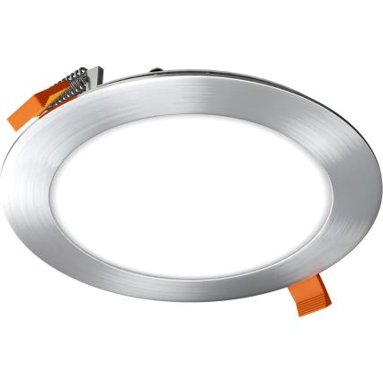 APLED - LED Kopalniška vgradna svetilka RONDO LED/12W/230V IP40 pr. 17 cm mat krom