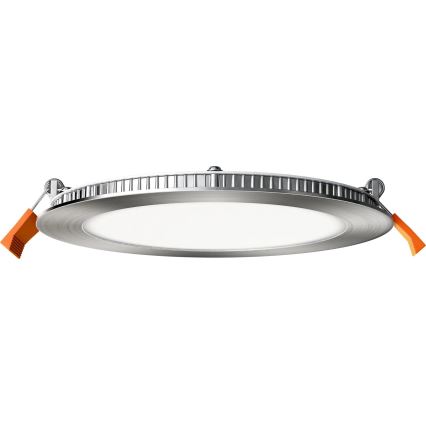 APLED - LED Kopalniška vgradna svetilka RONDO LED/12W/230V IP40 pr. 17 cm mat krom