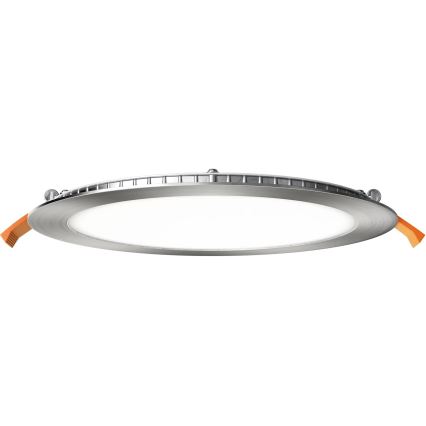 APLED - LED Kopalniška vgradna svetilka RONDO LED/18W/230V IP40 pr. 22,5 cm mat krom