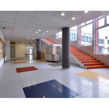 APLED - LED Kopalniška vgradna svetilka RONDO LED/24W/230V IP40 pr. 30 cm mat krom