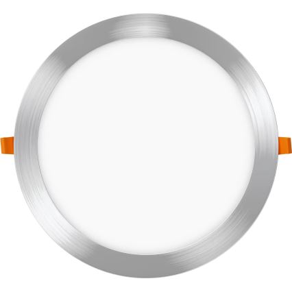 APLED - LED Kopalniška vgradna svetilka RONDO LED/24W/230V IP40 pr. 30 cm mat krom