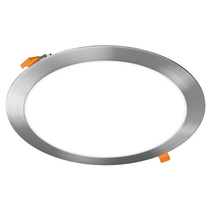 APLED - LED Kopalniška vgradna svetilka RONDO LED/24W/230V IP40 pr. 30 cm mat krom