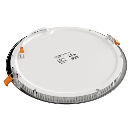 APLED - LED Kopalniška vgradna svetilka RONDO LED/24W/230V IP40 pr. 30 cm mat krom