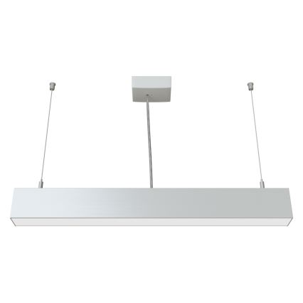 APLED - LED Lestenec na vrvici LOOK LED/23W/230V 4000K 60 cm srebrna