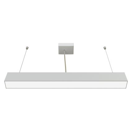 APLED - LED Lestenec na vrvici LOOK LED/23W/230V 4000K 60 cm srebrna