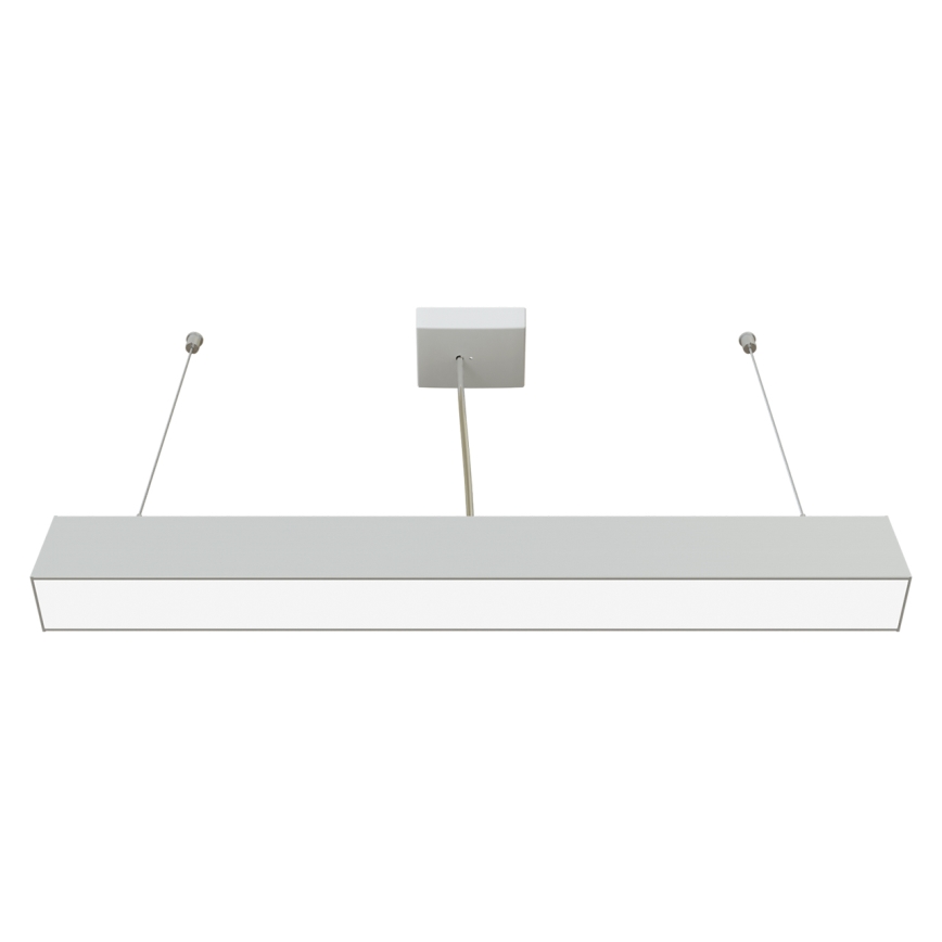 APLED - LED Lestenec na vrvici LOOK LED/23W/230V 4000K 60 cm srebrna