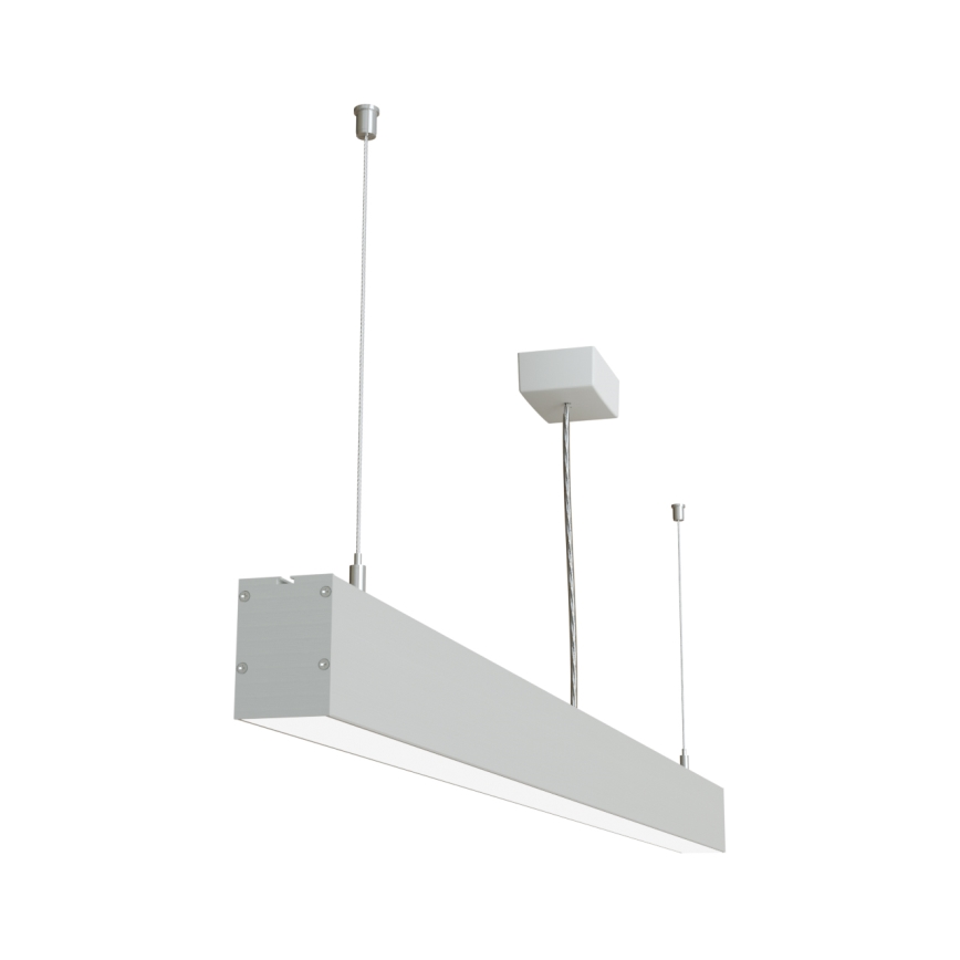 APLED - LED Lestenec na vrvici LOOK LED/46W/230V 4000K 120 cm srebrna
