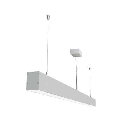 APLED - LED Lestenec na vrvici LOOK LED/58W/230V 4000K 150 cm srebrna