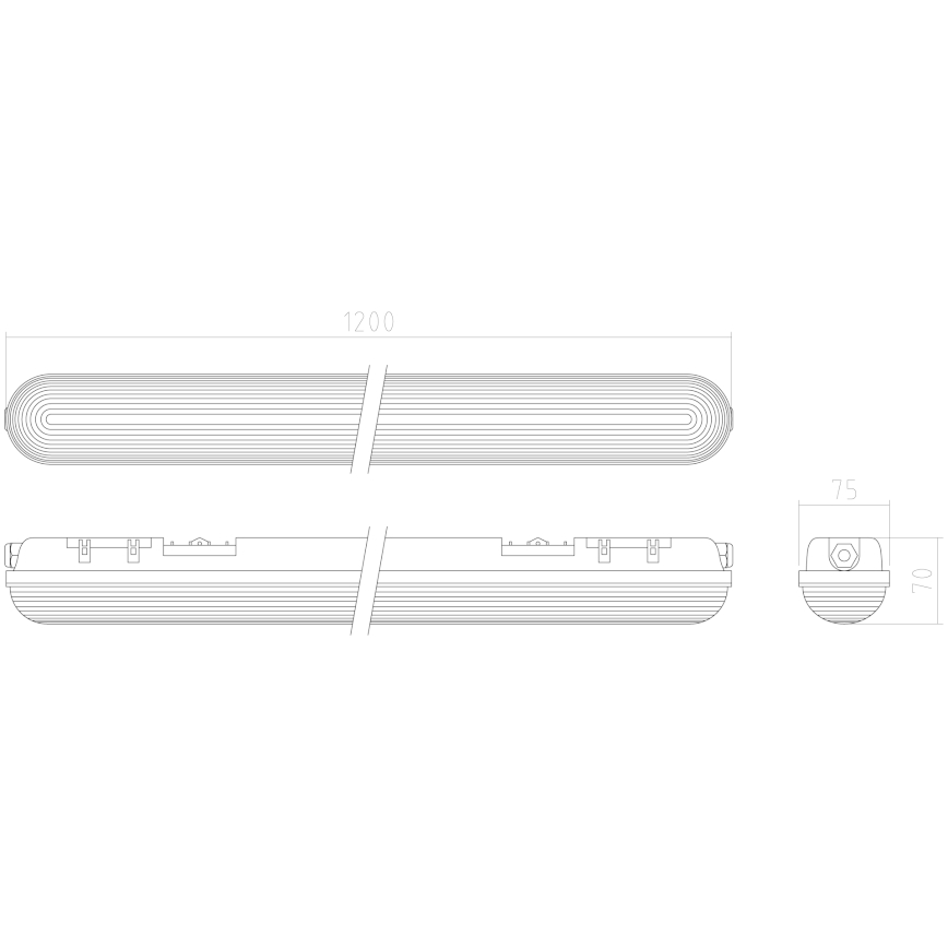 APLED - LED Nadgradna svetilka DUSTER LED/36W/230V 4000K + zasilna IP65