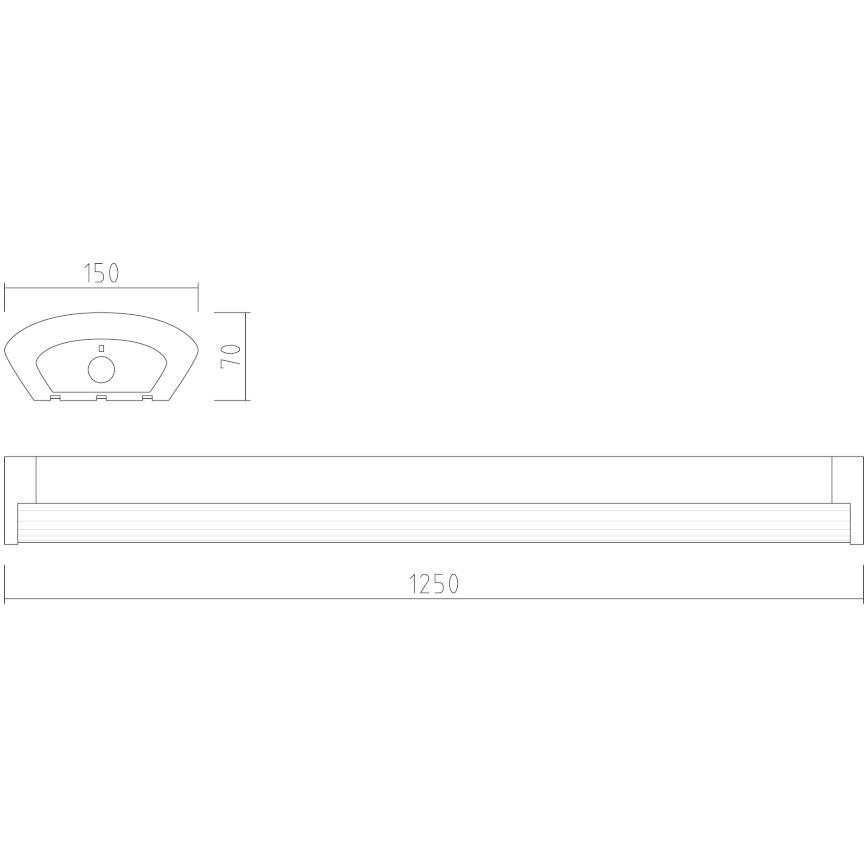 APLED - LED Nadgradna svetilka TROUT LED/36W/230V 4000K + emergency