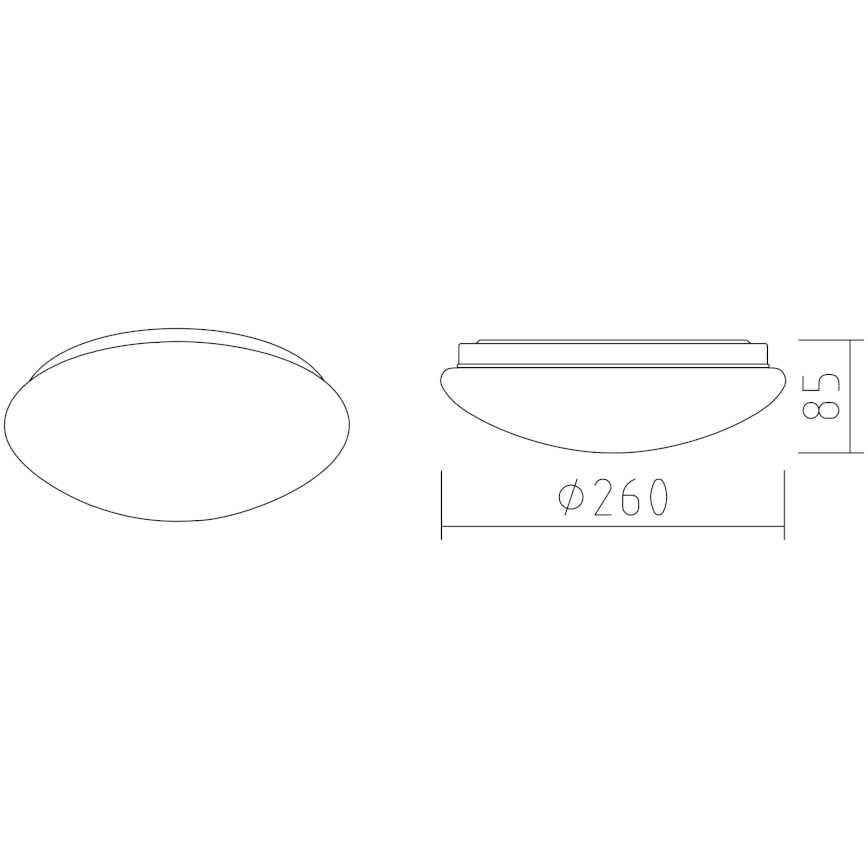 APLED - LED Stropna svetilka LENS P TRICOLOR LED/12W/230V IP41 2700 - 6500K 825lm