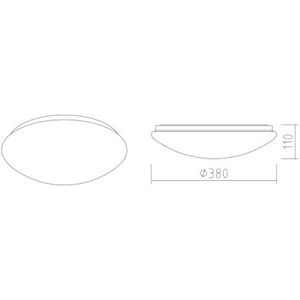 APLED - LED Stropna svetilka LENS P TRICOLOR LED/24W/230V IP41 2700 - 6500K 1680lm