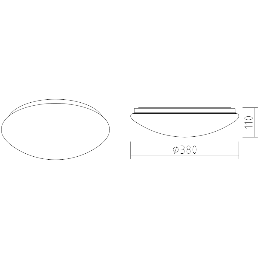 APLED - LED Stropna svetilka LENS P TRICOLOR LED/24W/230V IP41 2700 - 6500K 1680lm