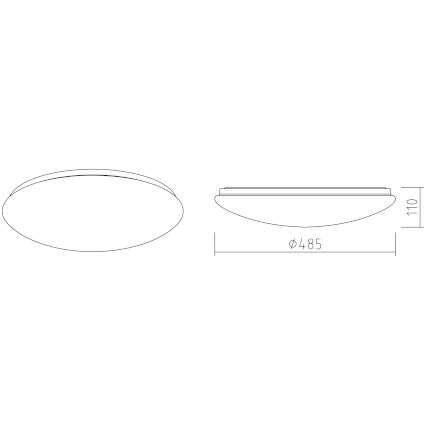 APLED - LED Stropna svetilka LENS P TRICOLOR LED/36W/230V IP41 2700 - 6500K 2520lm