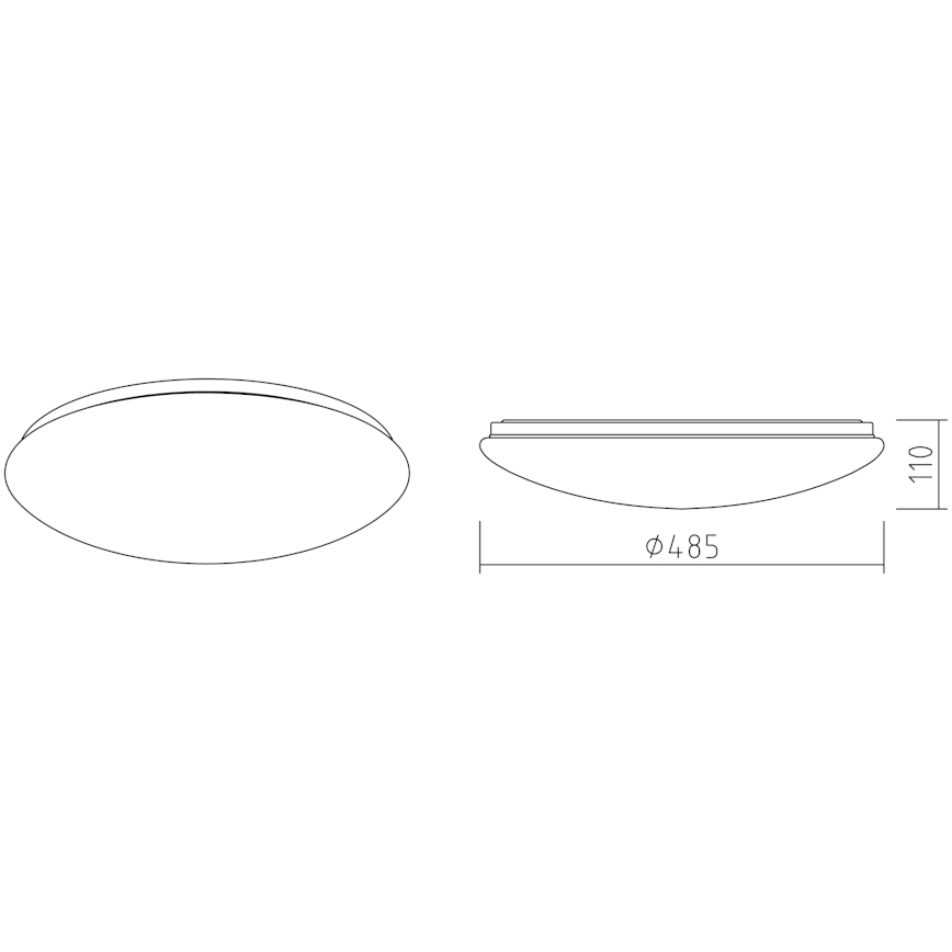 APLED - LED Stropna svetilka LENS P TRICOLOR LED/36W/230V IP41 2700 - 6500K 2520lm