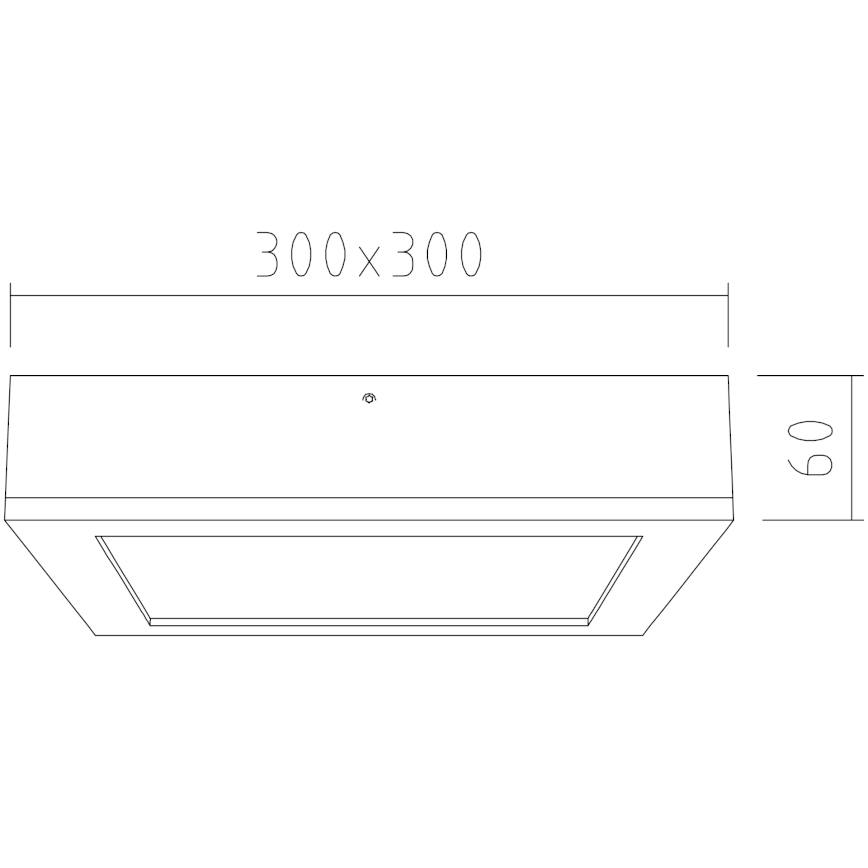 APLED - LED Stropna svetilka QUADRA LED/24W/230V hrast