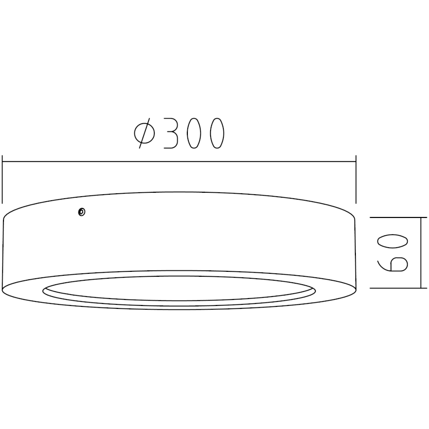 APLED - LED Stropna svetilka RONDO LED/24W/230V pr. 30 cm hrast