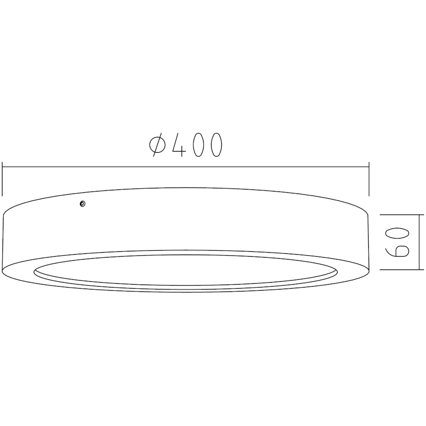 APLED - LED Stropna svetilka RONDO LED/36W/230V pr. 40 cm hrast