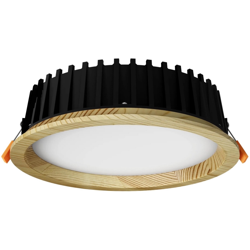 APLED - LED Vgradna svetilka RONDO WOODLINE LED/12W/230V 4000K pr. 20 cm bor trden les