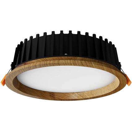 APLED - LED Vgradna svetilka RONDO WOODLINE LED/12W/230V 4000K pr. 20 cm hrast trden les